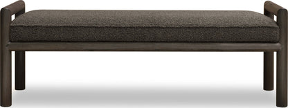 Dorsey - Boucle Upholstered Wooden Bench