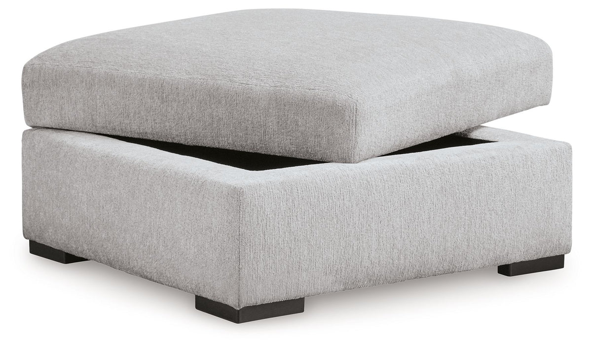 Gabyleigh - Ottoman With Storage - Nickel