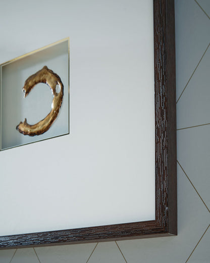 Dallbourne - Wall Art Set (Set of 4) - White / Gold Finish