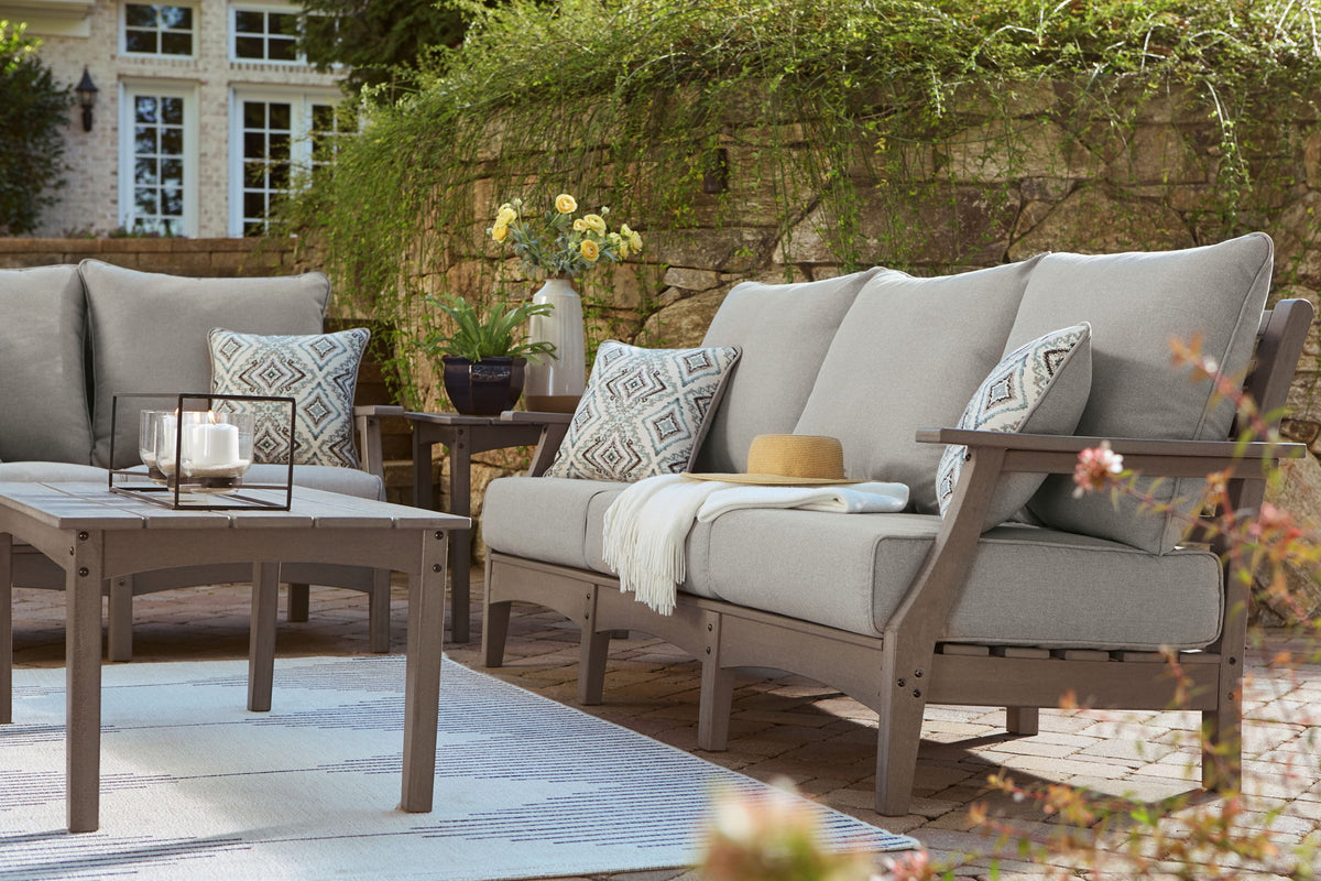 Visola - Sofa with Cushion - Gray