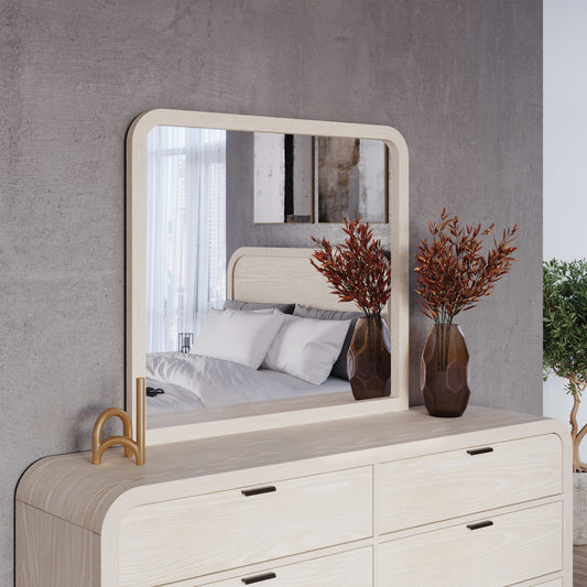 Drake - Beveled Glass Wall Or Dresser Mirror - Sugar