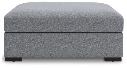 Bealton - Oversized Accent Ottoman - Salt And Pepper