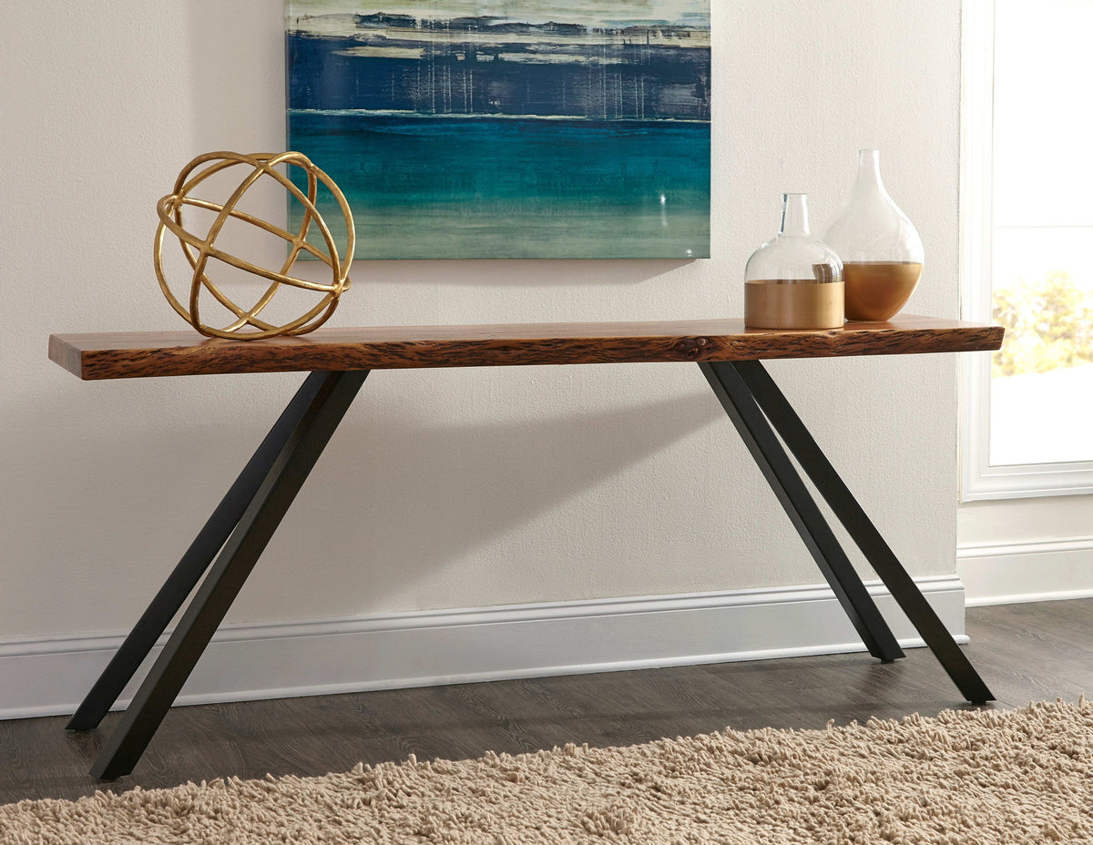 Reese - Live Edge Solid Wood Metal Leg Table