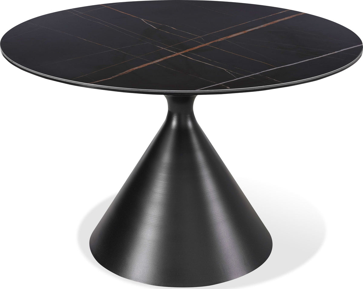 Winston - Stone Top Metal Base Round Dining Table