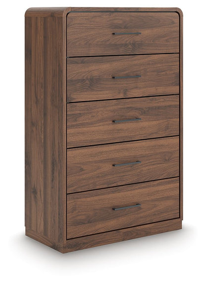 Fortlorn - Five Drawer Chest - Walnut Brown