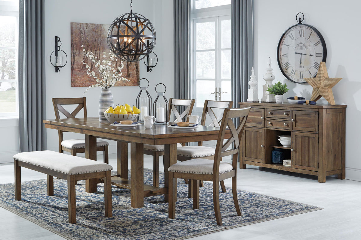 Moriville - Upholstered Bench - Beige